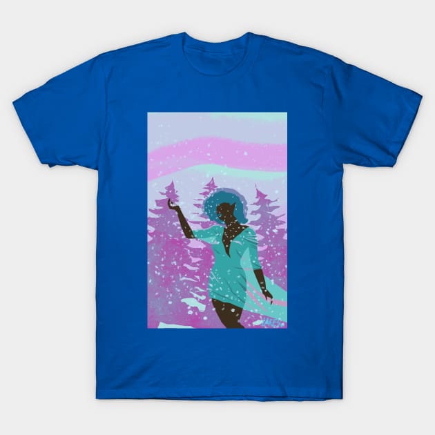 winter elf witch T-Shirt by Space Spector